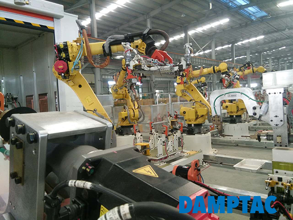 Montagelinie für Rohkarosserie